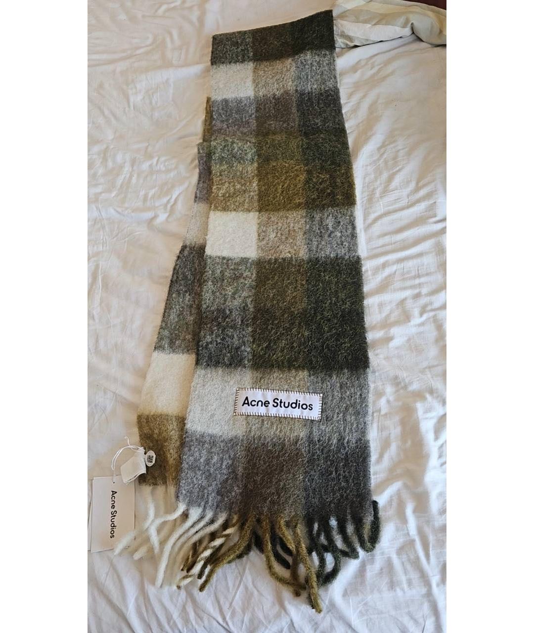 ACNE STUDIOS Мульти шерстяной шарф, фото 6