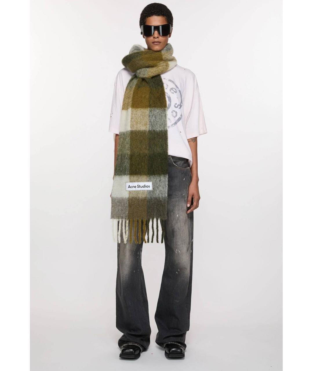 ACNE STUDIOS Мульти шерстяной шарф, фото 2