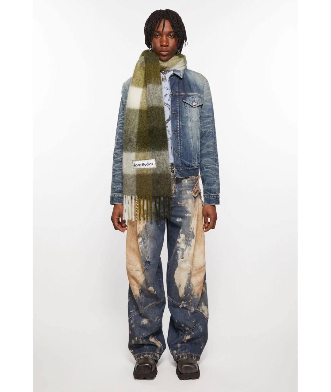 ACNE STUDIOS Мульти шерстяной шарф, фото 3