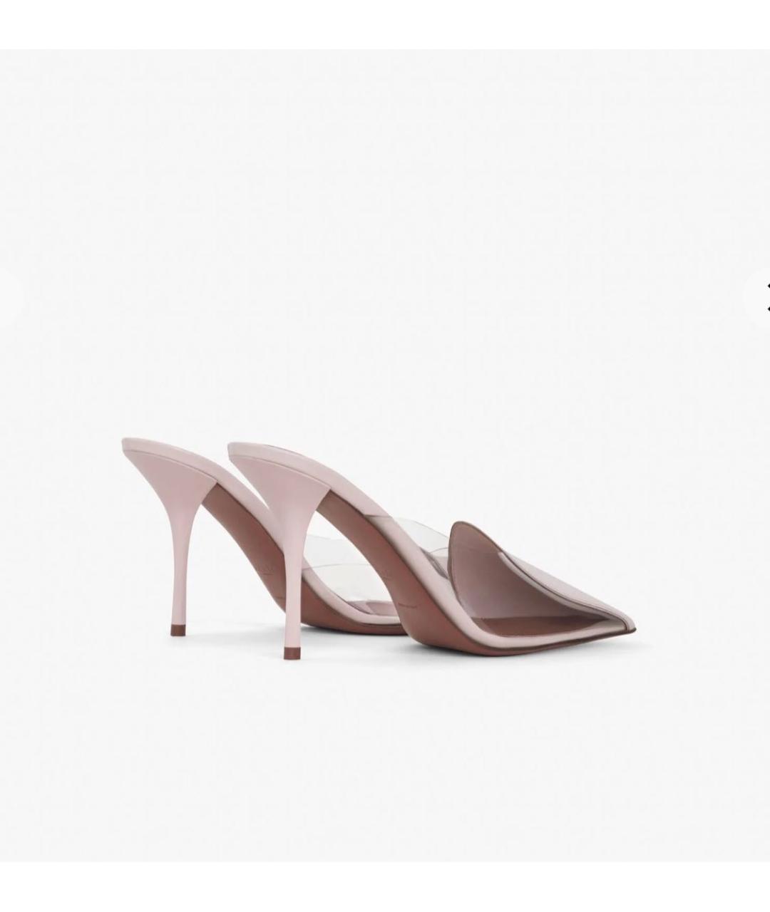 ALAIA Розовые мюли из лакированной кожи, фото 2