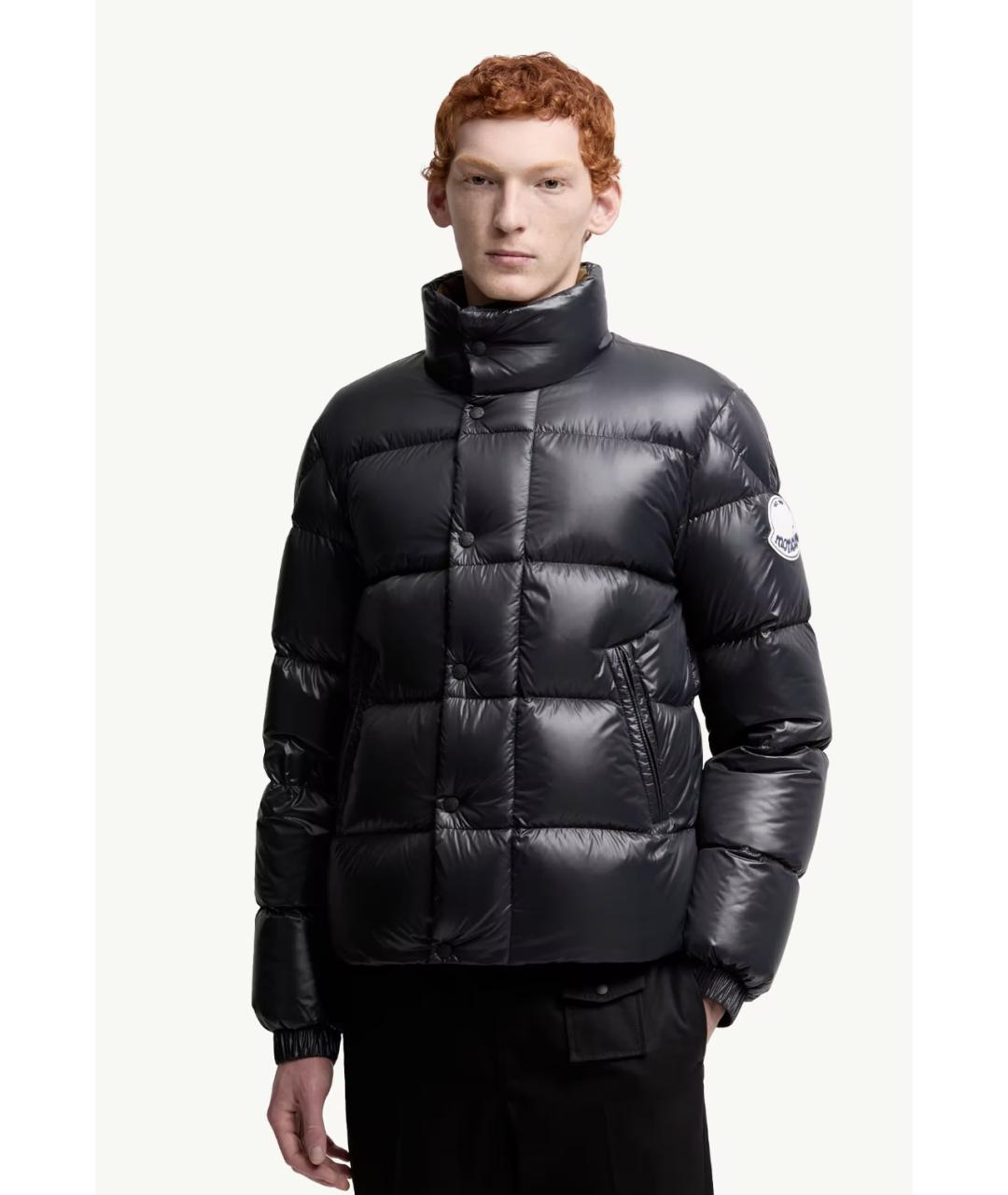 MONCLER Черная полиамидовая куртка, фото 2
