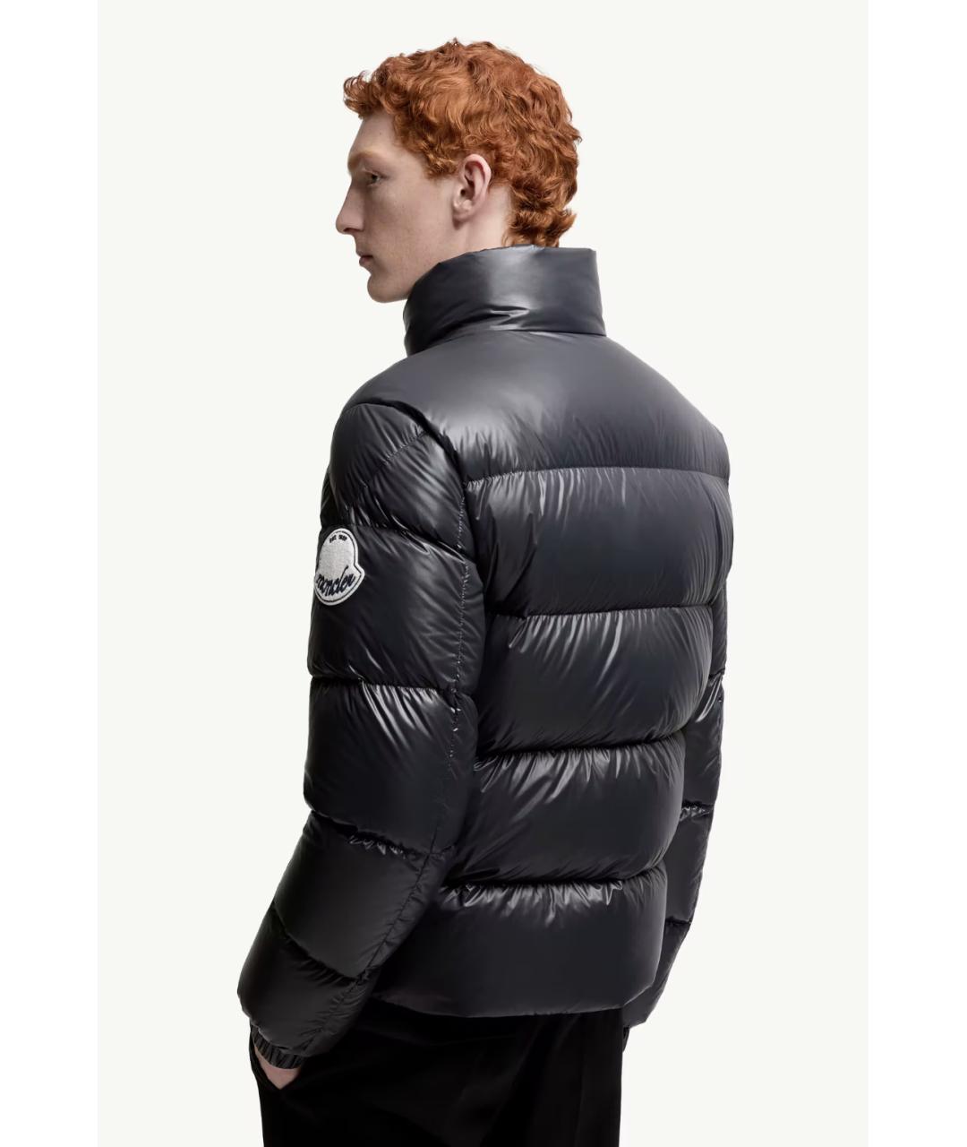 MONCLER Черная полиамидовая куртка, фото 3