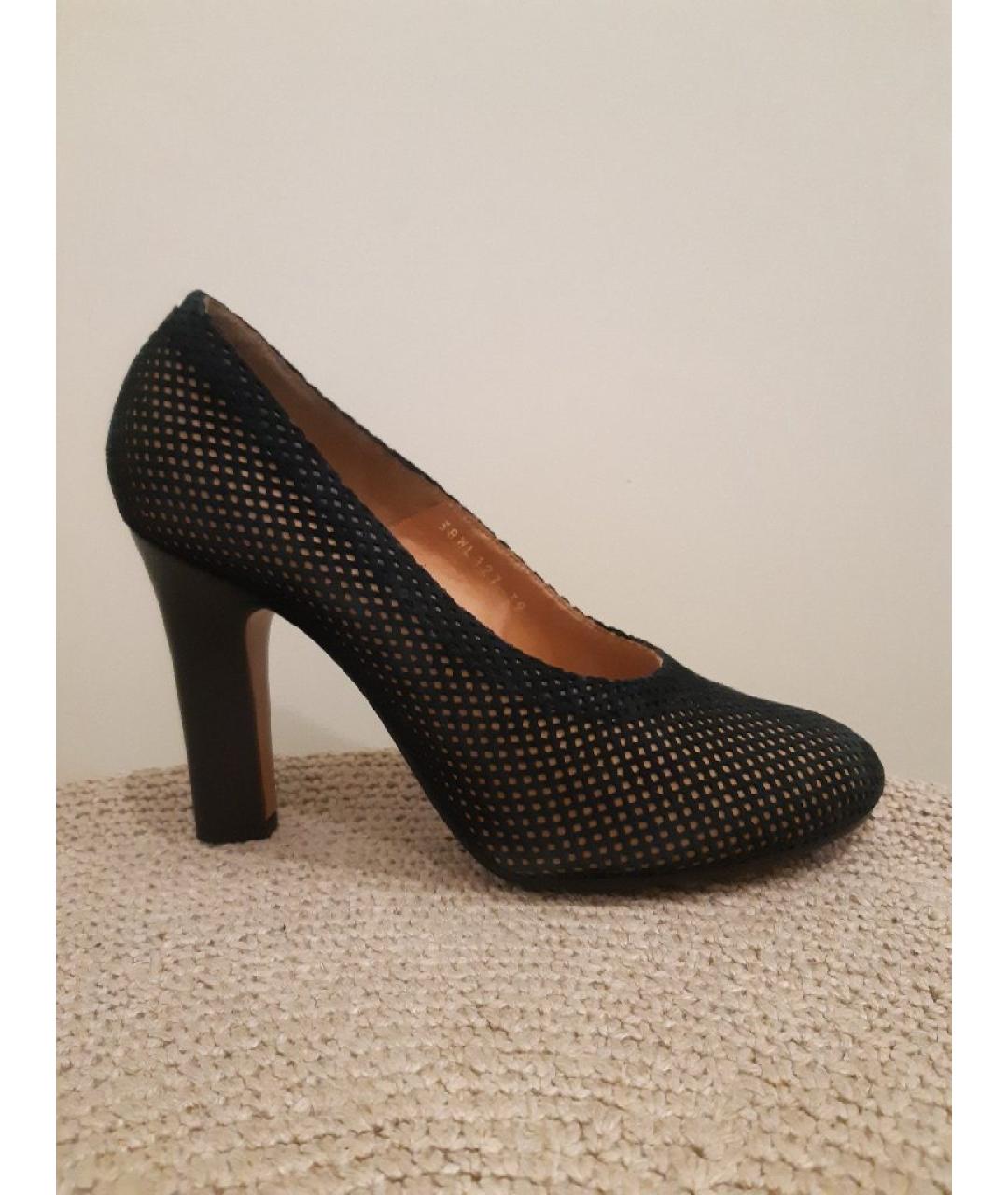 MAISON MARGIELA Черные текстильные туфли, фото 9