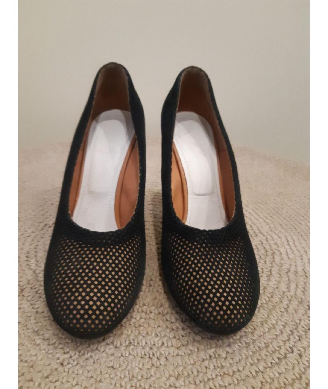 MAISON MARGIELA Черные текстильные туфли, фото 2