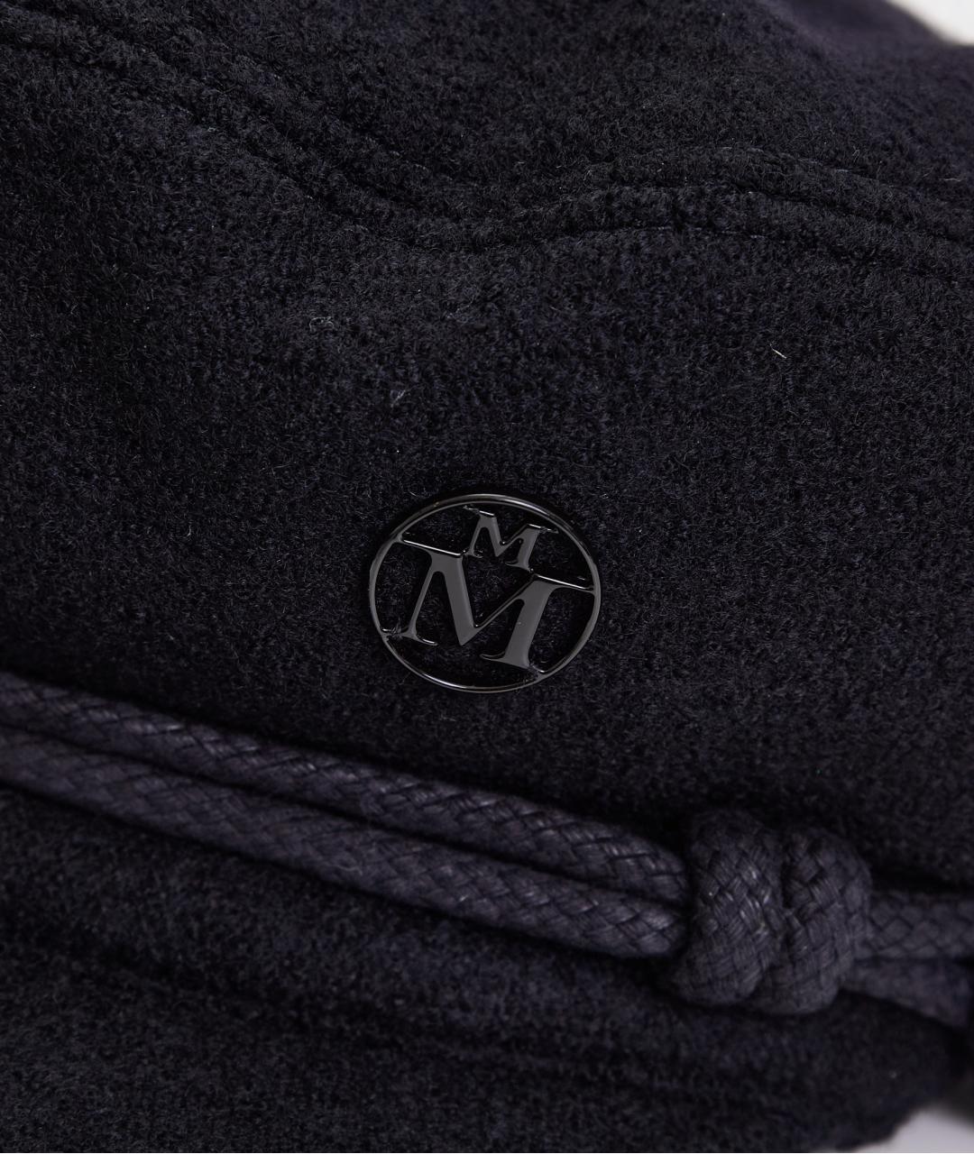 MAISON MICHEL Темно-синяя шерстяная кепка, фото 4
