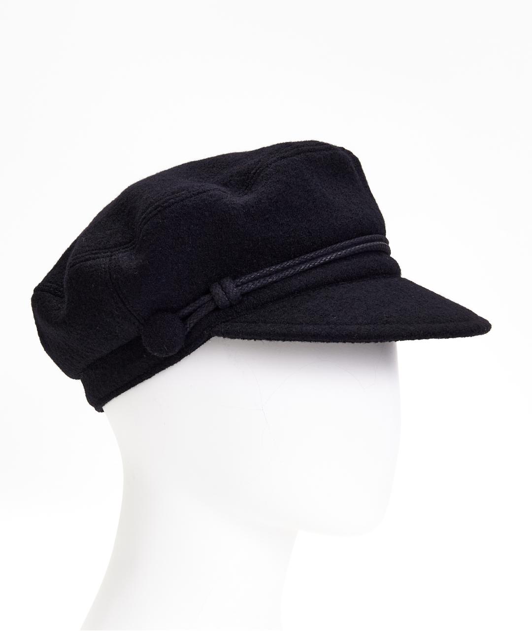 MAISON MICHEL Темно-синяя шерстяная кепка, фото 2