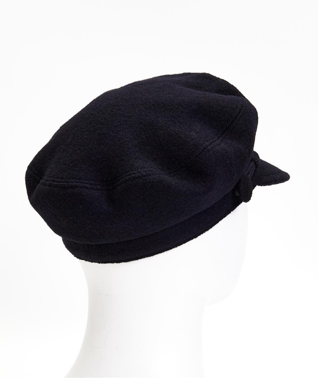 MAISON MICHEL Темно-синяя шерстяная кепка, фото 3