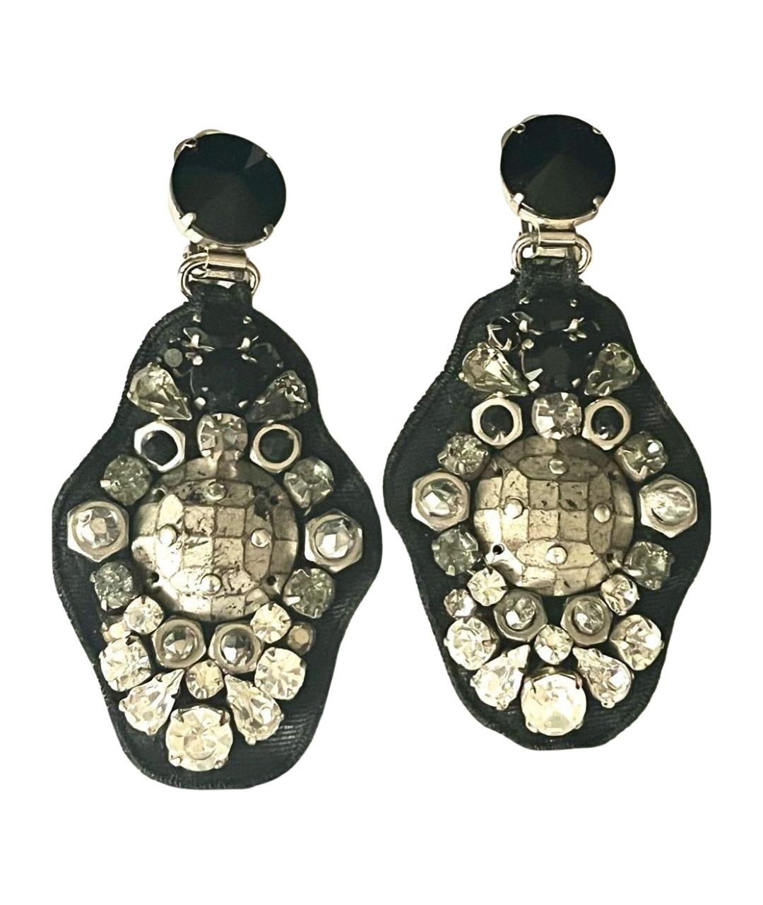 PRADA Черные клипсы, фото 1