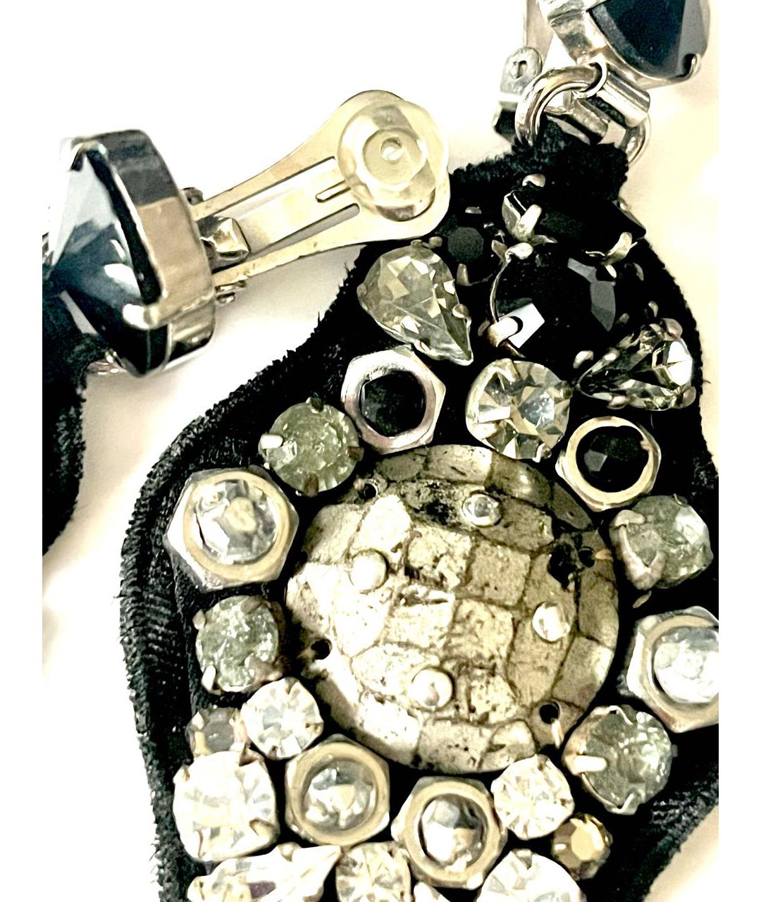 PRADA Черные клипсы, фото 4