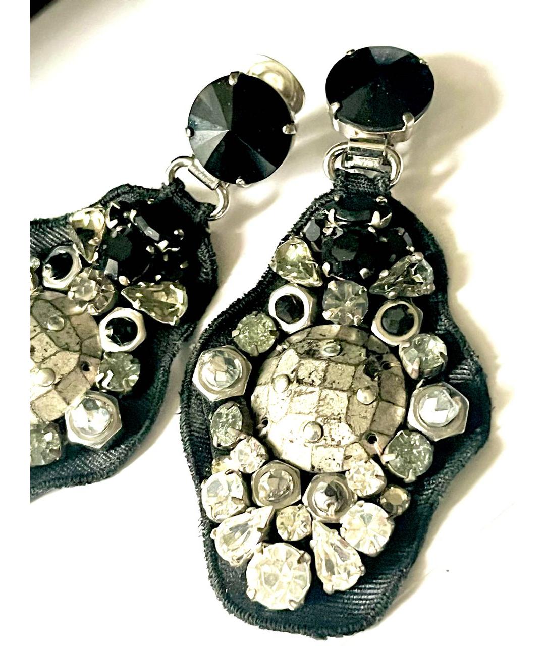 PRADA Черные клипсы, фото 7