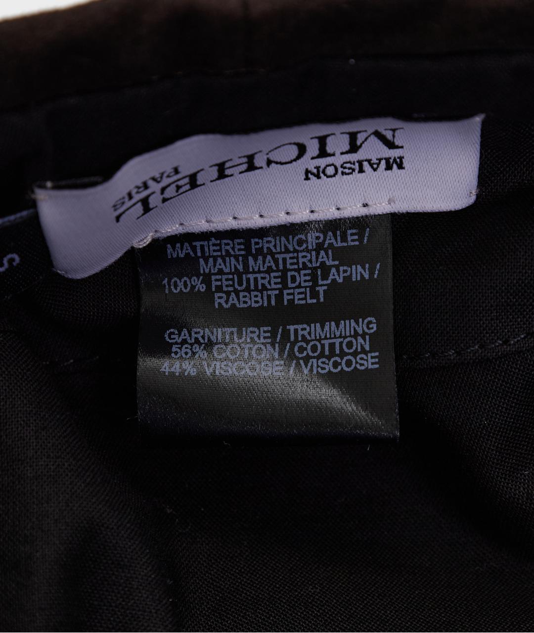 MAISON MICHEL Коричневая шерстяная шапка, фото 5