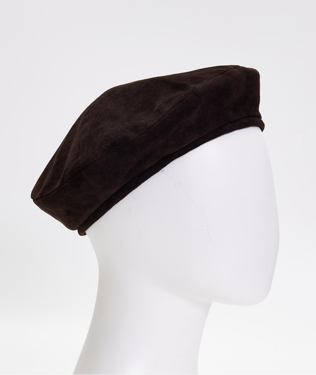 MAISON MICHEL Коричневая шерстяная шапка, фото 2