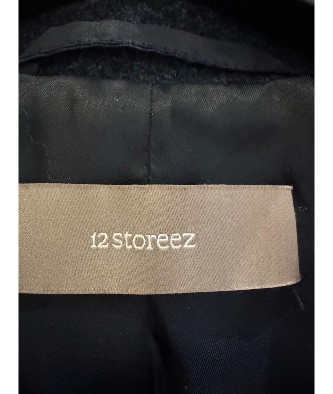 12 STOREEZ Темно-синий шерстяной жакет/пиджак, фото 3