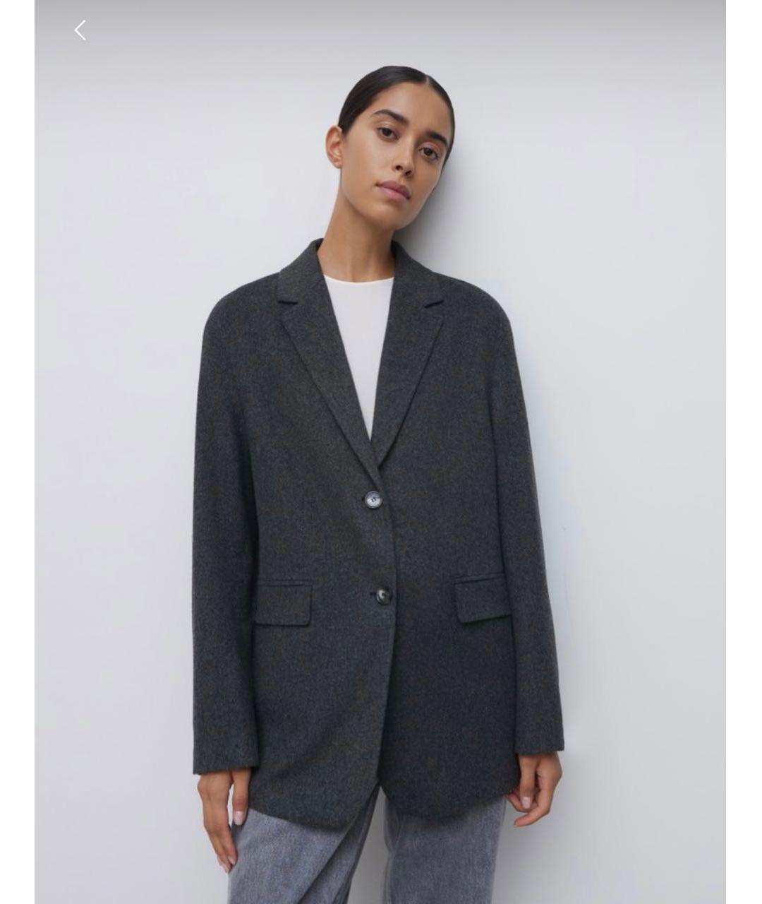 12 STOREEZ Темно-синий шерстяной жакет/пиджак, фото 6