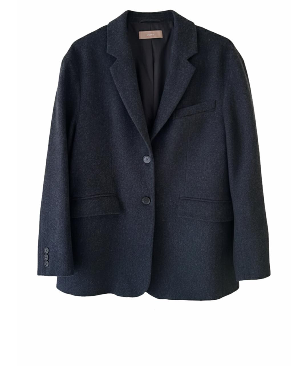 12 STOREEZ Темно-синий шерстяной жакет/пиджак, фото 1