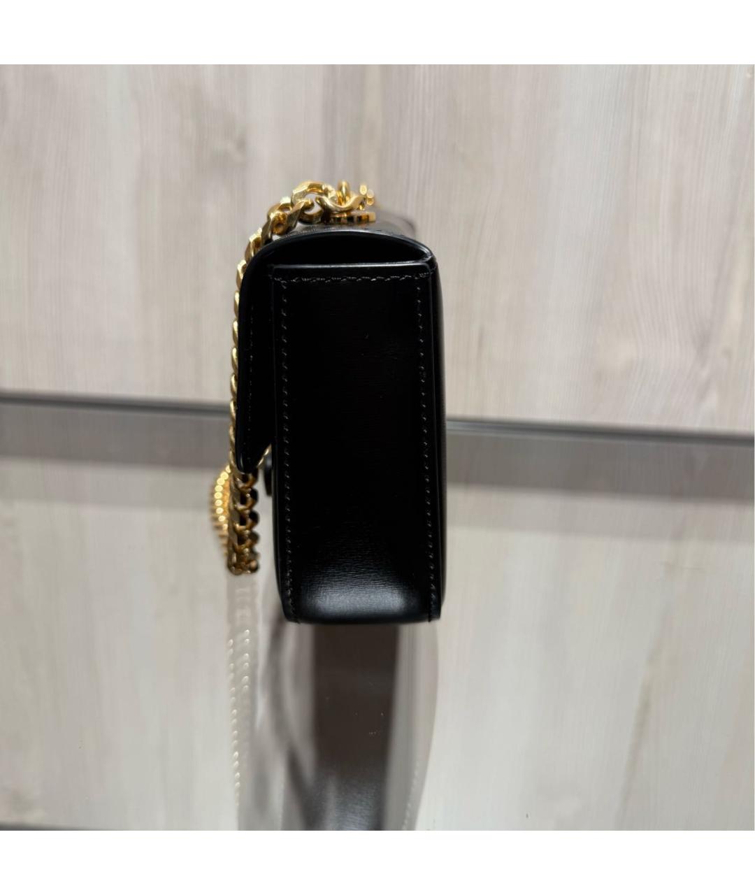 CELINE Черная кожаная сумка через плечо, фото 3