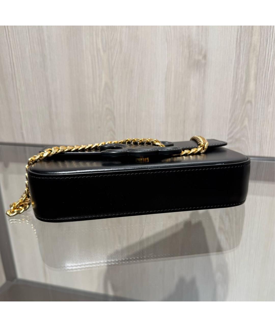 CELINE Черная кожаная сумка через плечо, фото 5