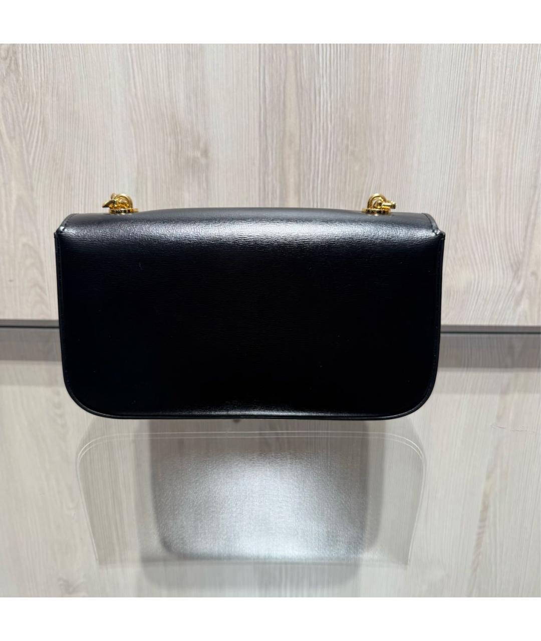 CELINE Черная кожаная сумка через плечо, фото 2