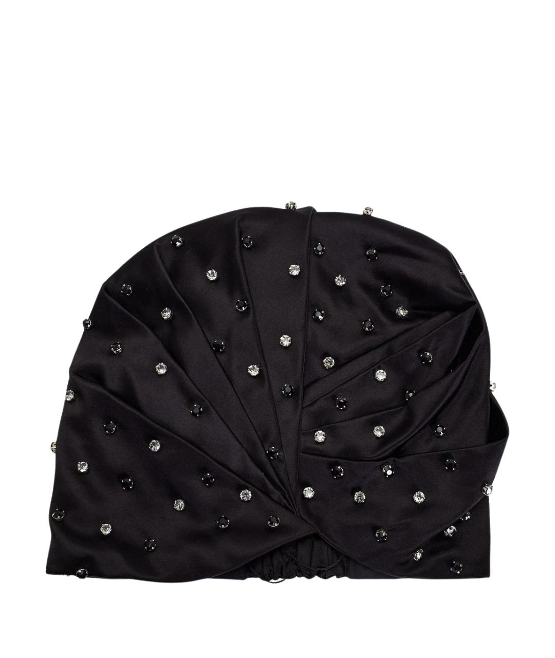 PRADA Черная хлопковая шапка, фото 1