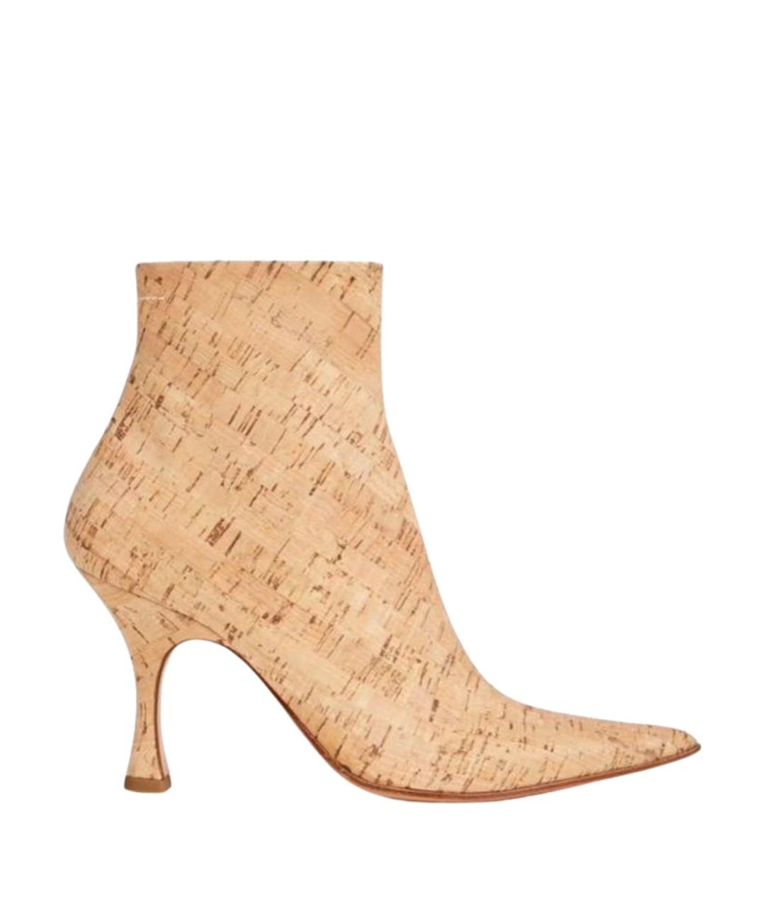 MM6 MAISON MARGIELA Бежевые ботильоны, фото 1