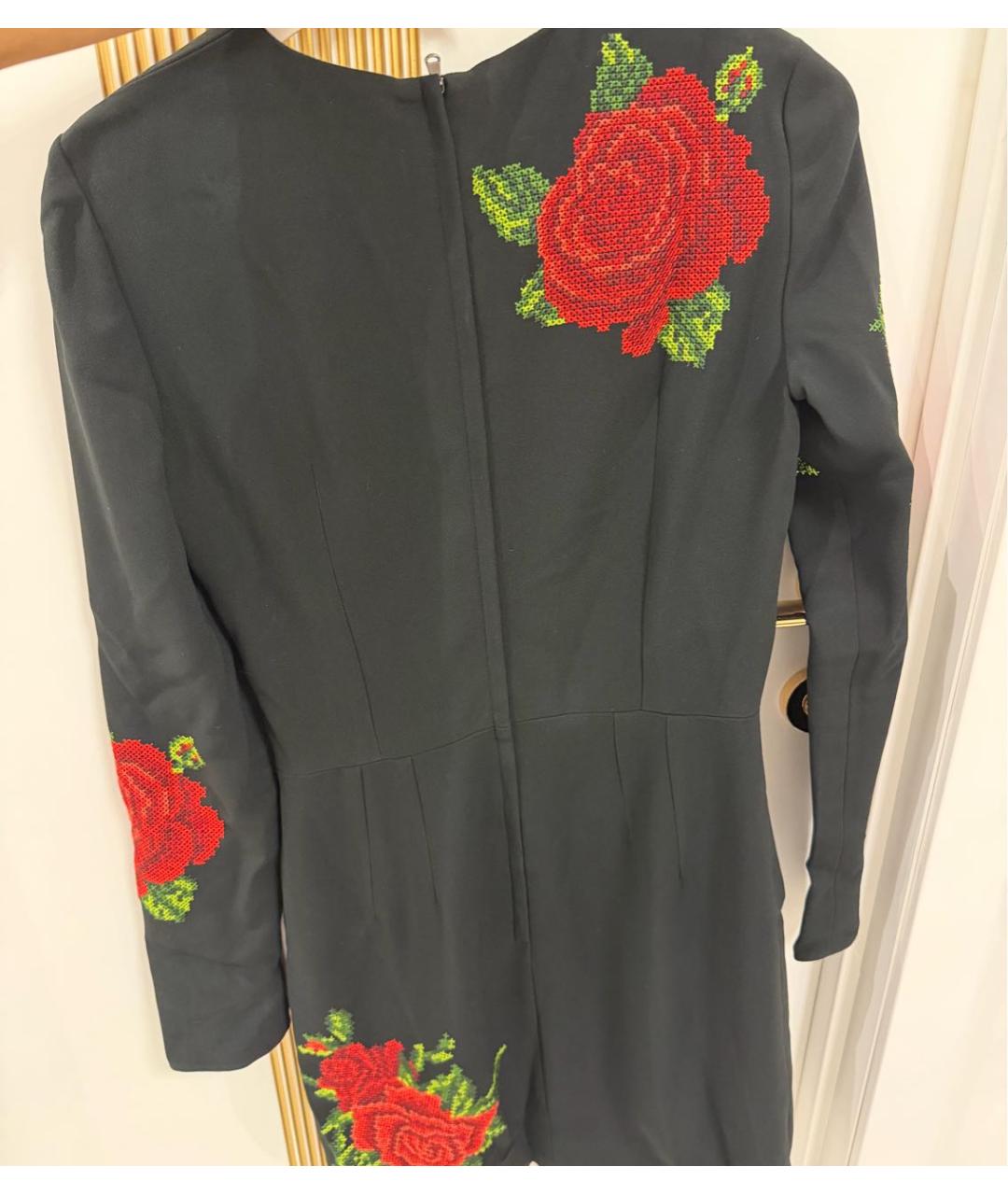 DOLCE&GABBANA Черное вискозное коктейльное платье, фото 2