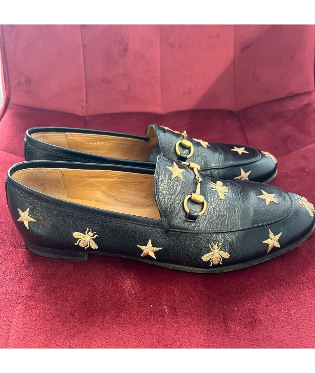 GUCCI Черные кожаные лоферы, фото 5