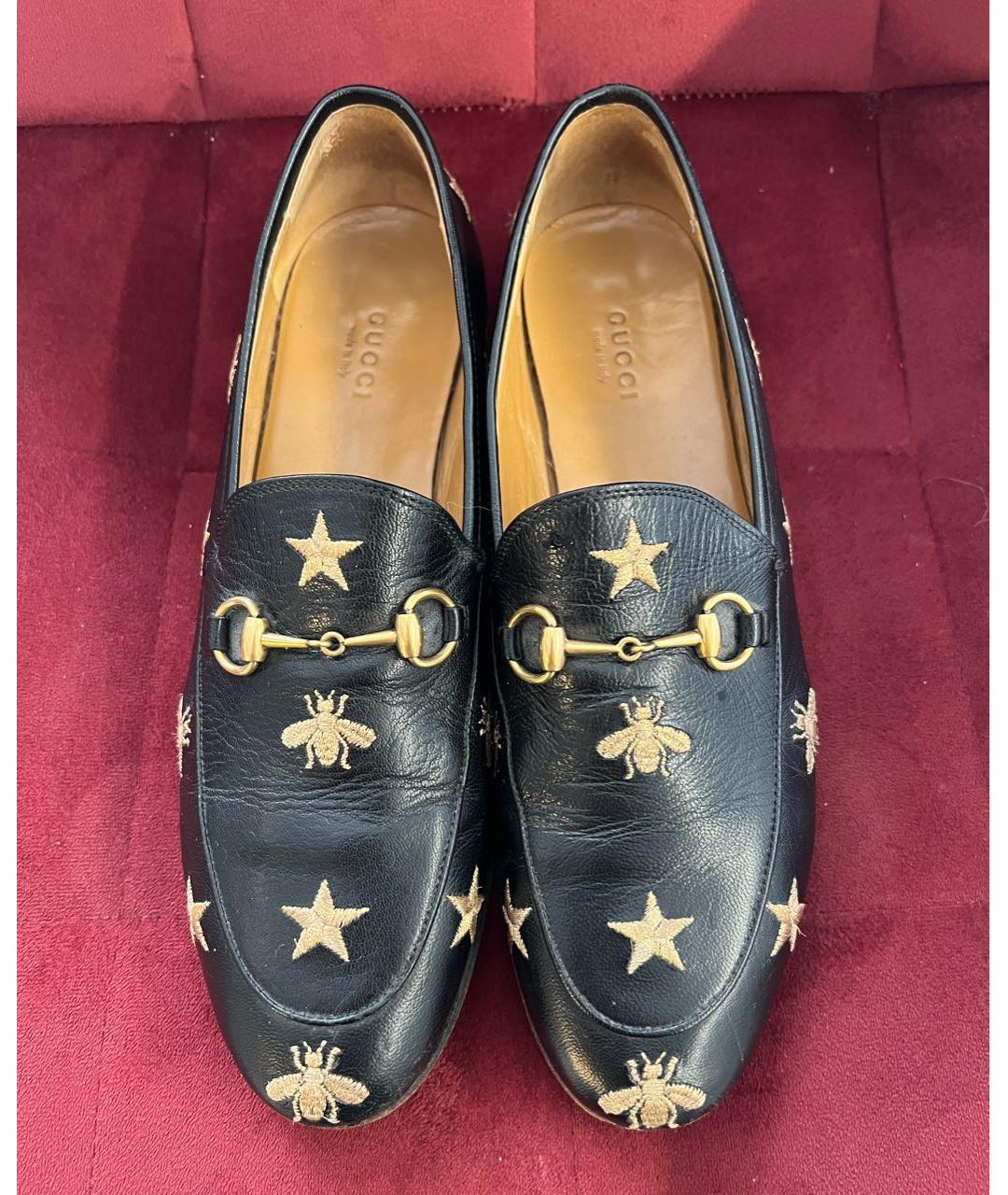 GUCCI Черные кожаные лоферы, фото 3