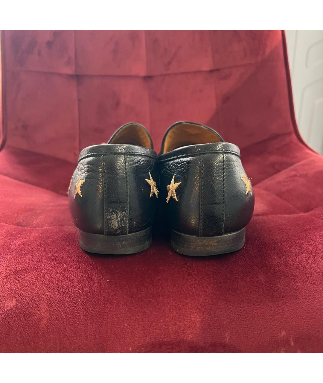 GUCCI Черные кожаные лоферы, фото 4
