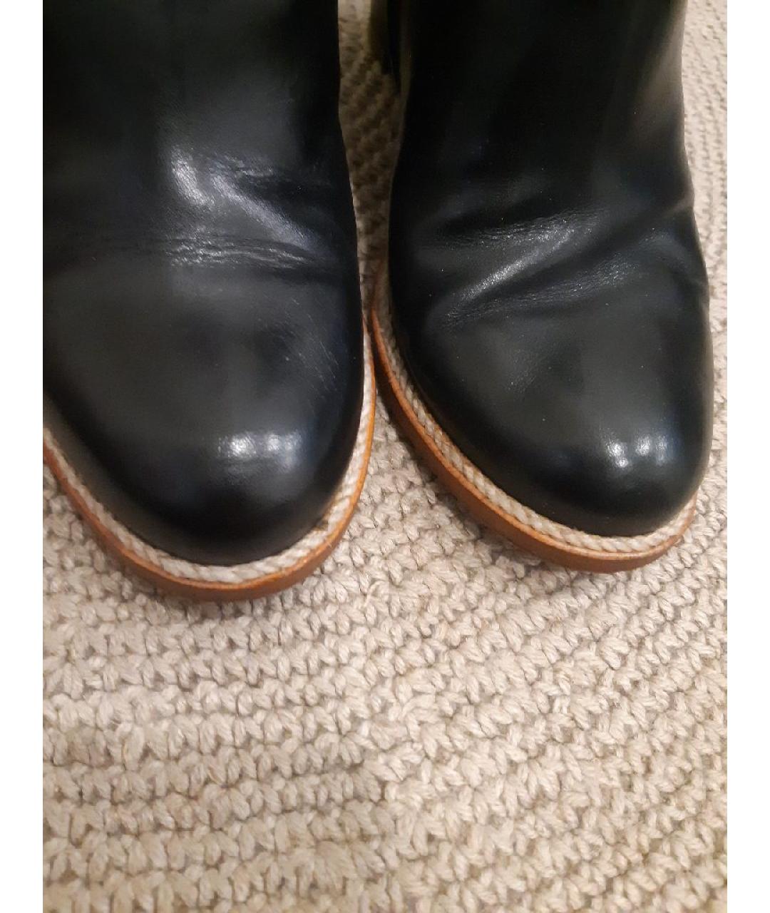 MAISON MARGIELA Черные кожаные ботильоны, фото 7
