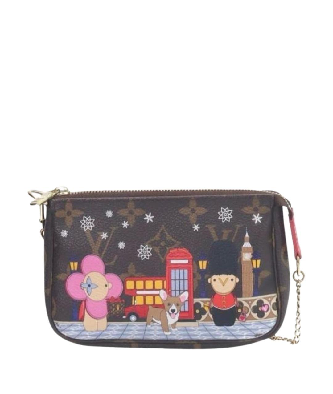 LOUIS VUITTON Коричневая сумка с короткими ручками, фото 1