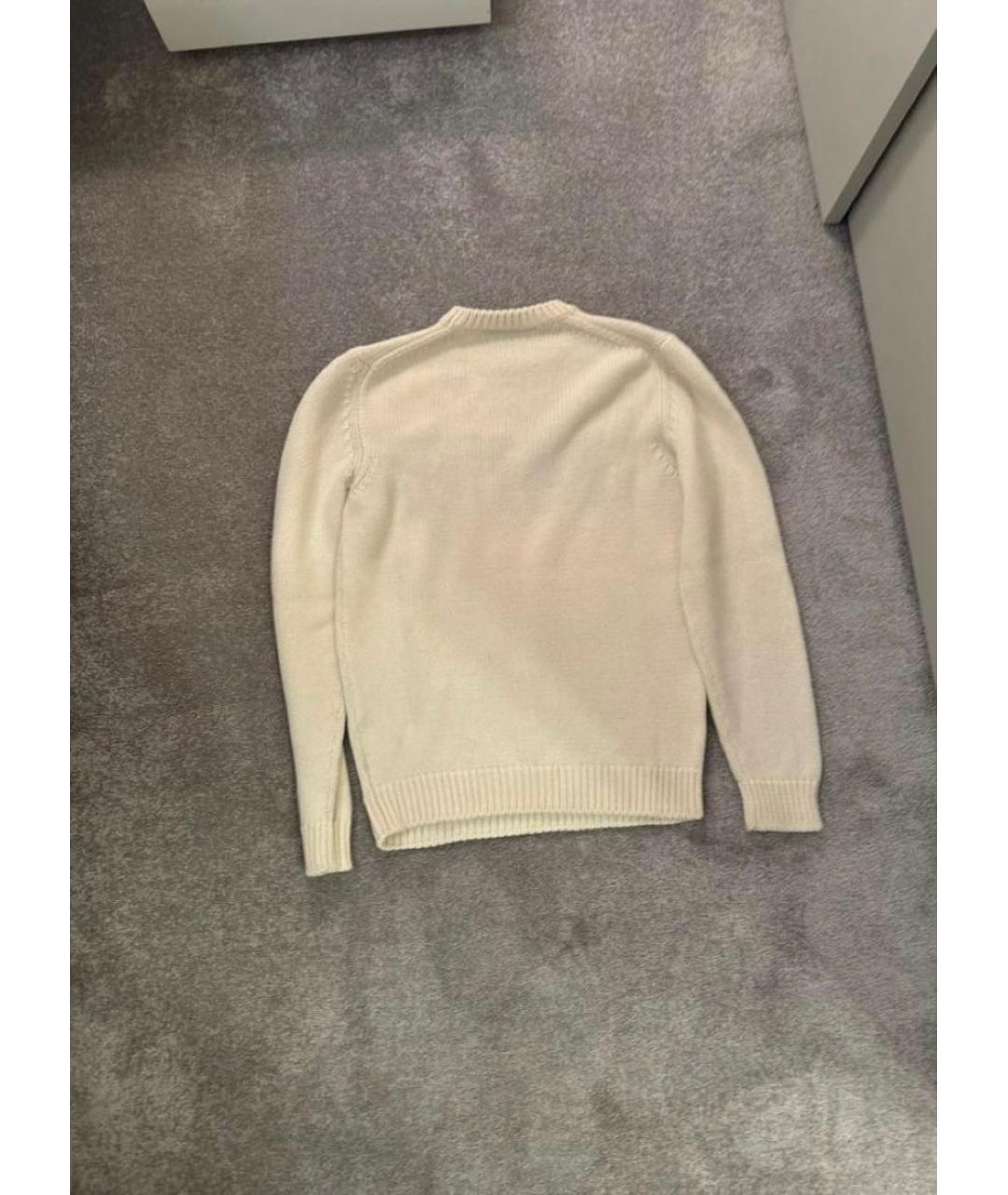 FENDI Бежевый шерстяной джемпер / свитер, фото 5