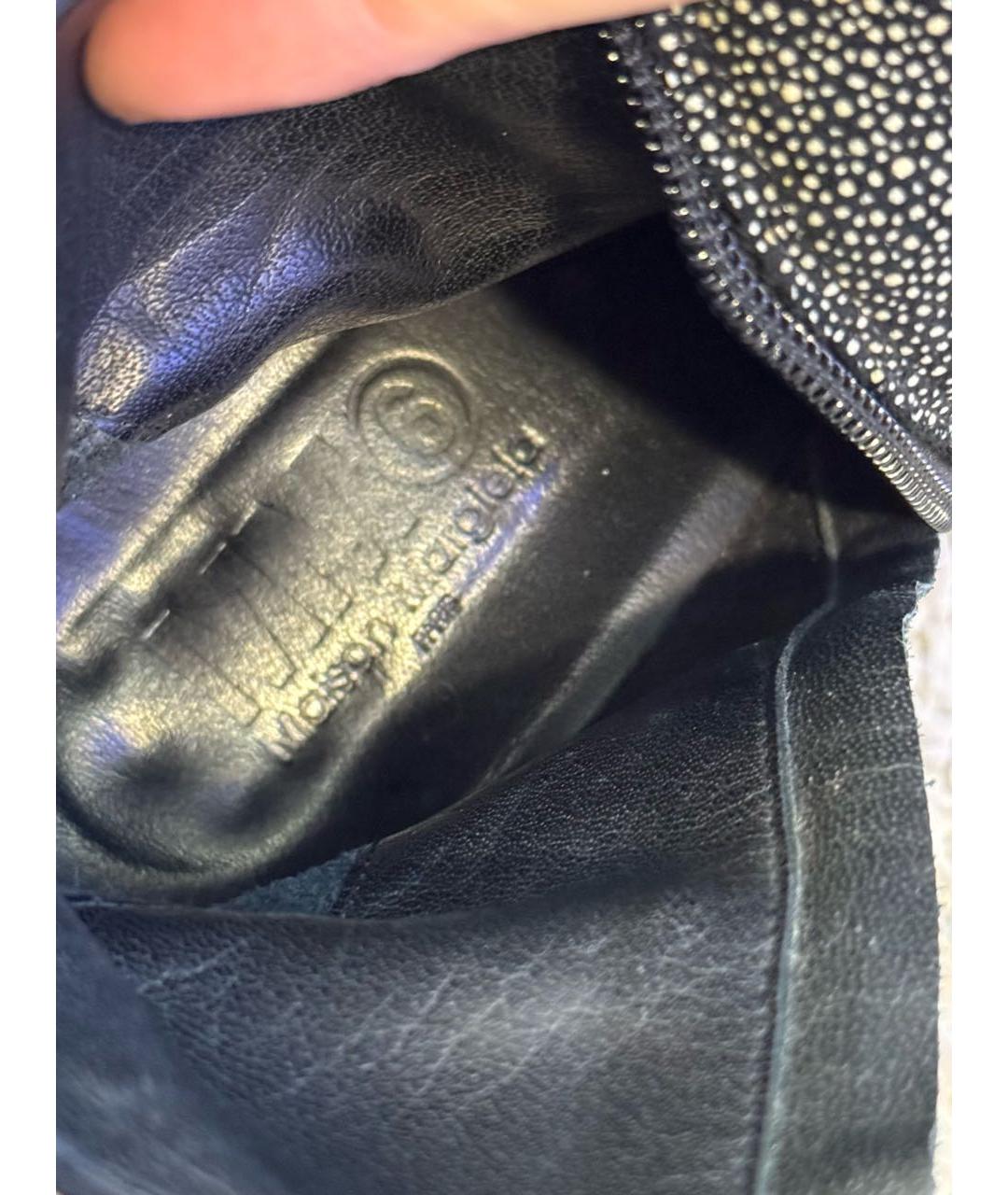 MM6 MAISON MARGIELA Черные кожаные ботильоны, фото 5