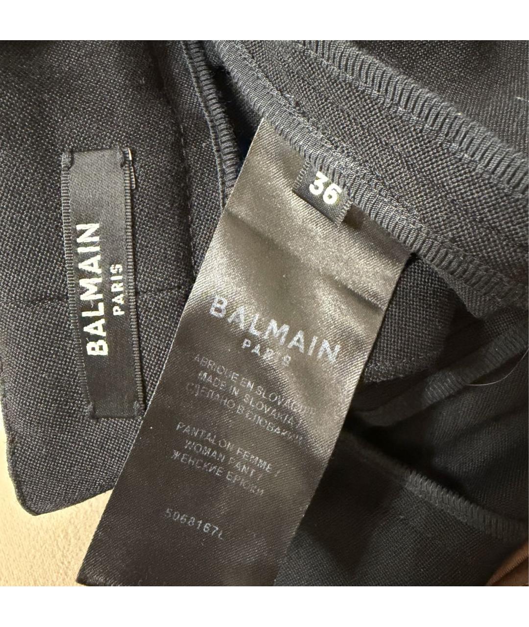 BALMAIN Черные шерстяные шорты, фото 4