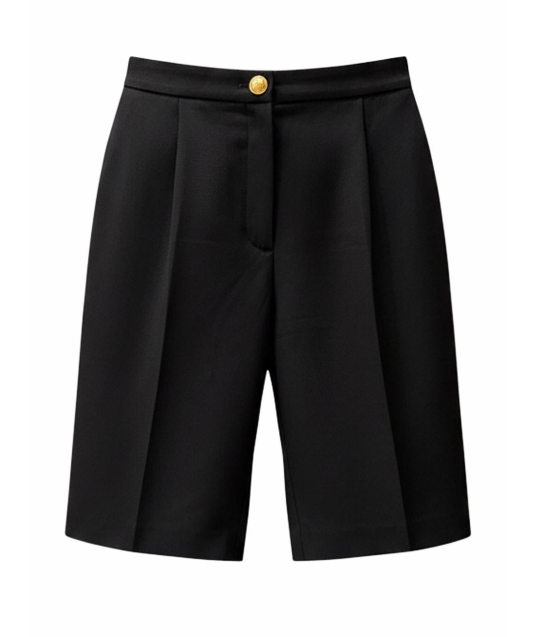 BALMAIN Черные шерстяные шорты, фото 1