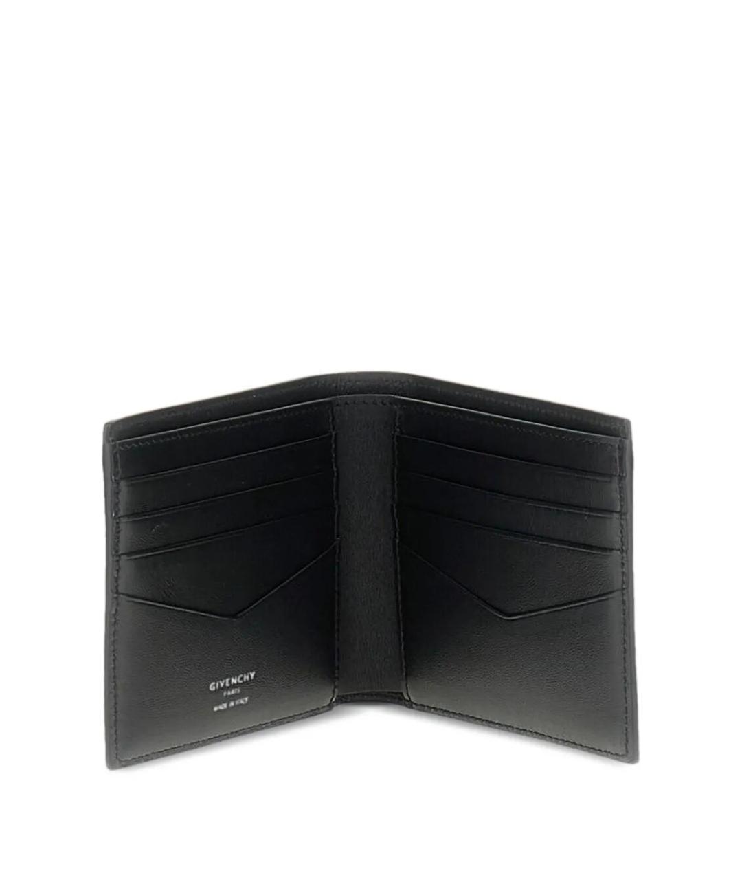 GIVENCHY Черный кожаный кошелек, фото 2