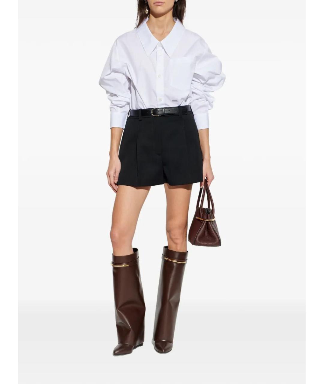 GIVENCHY Черные шерстяные шорты, фото 2