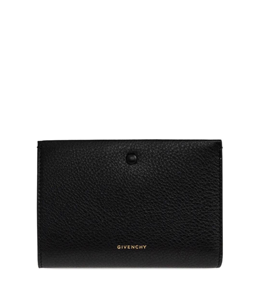 GIVENCHY Черный кожаный кошелек, фото 1