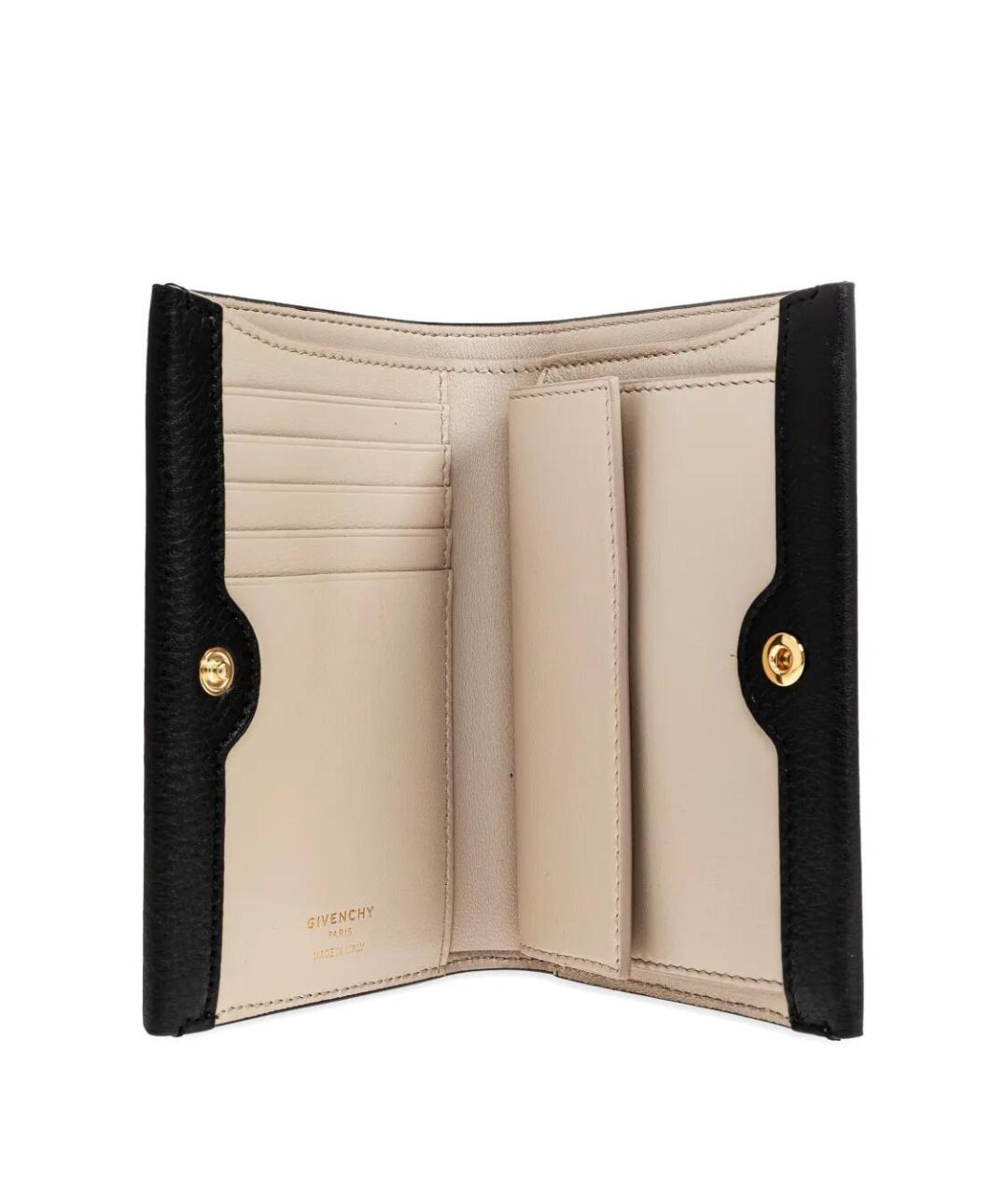 GIVENCHY Черный кожаный кошелек, фото 2
