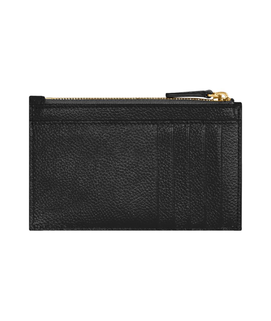 BALENCIAGA Черный кожаный кошелек, фото 2