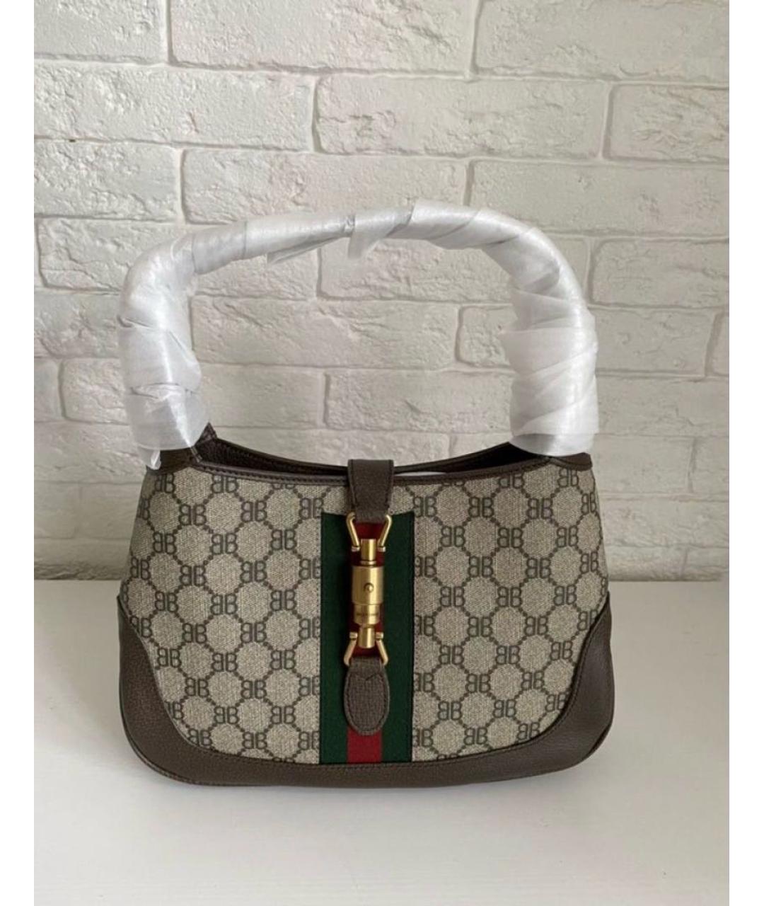 BALENCIAGA Коричневая кожаная сумка с короткими ручками, фото 2