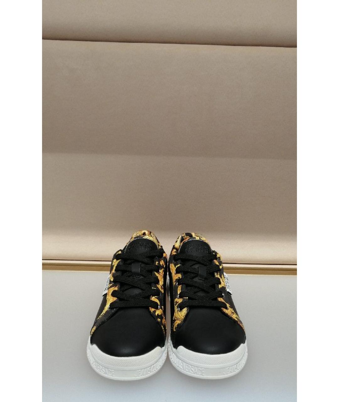 VERSACE JEANS COUTURE Черные кеды, фото 2