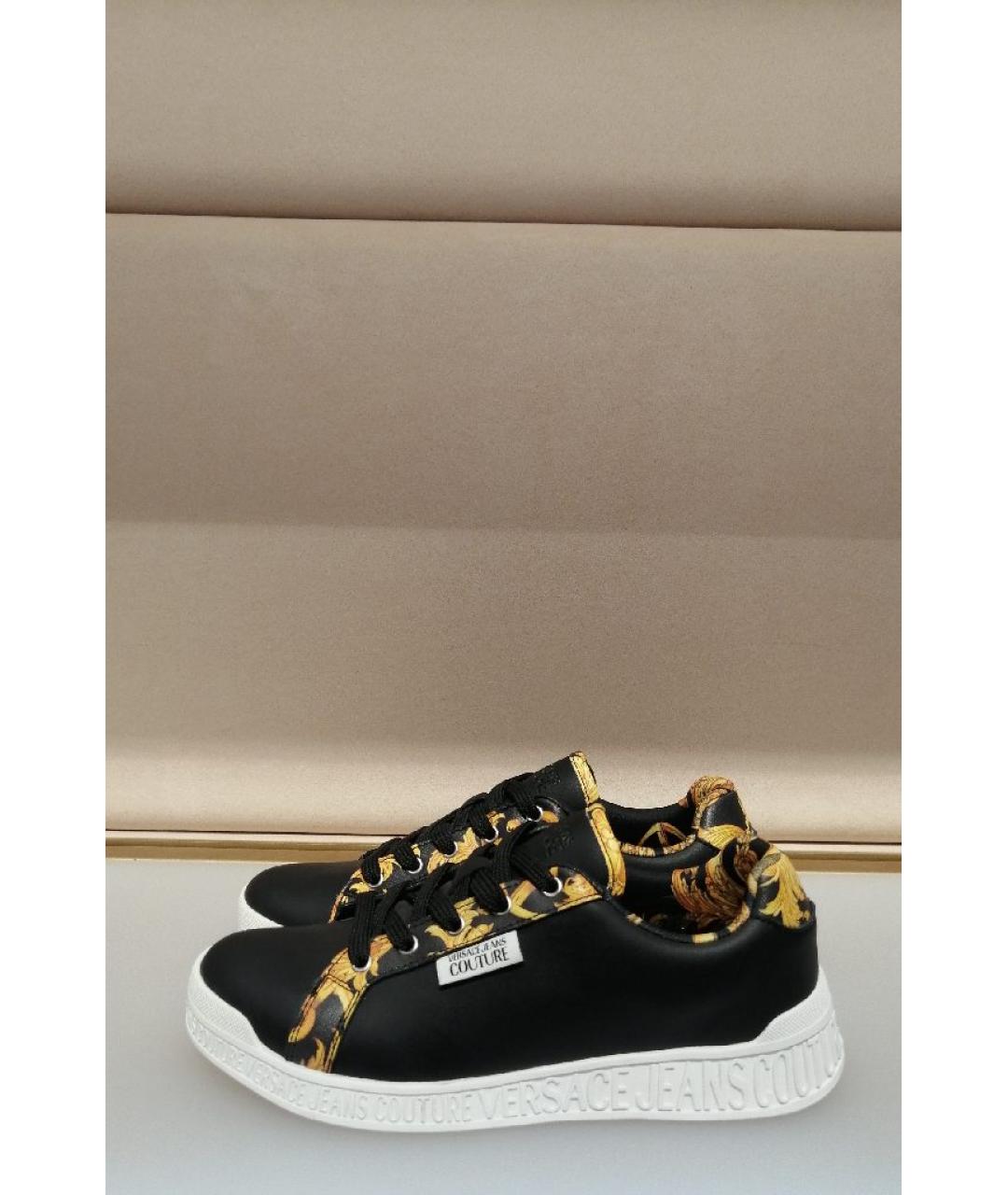 VERSACE JEANS COUTURE Черные кеды, фото 4