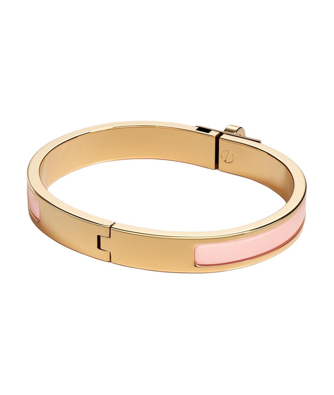 HERMES Розовый металлический браслет, фото 2