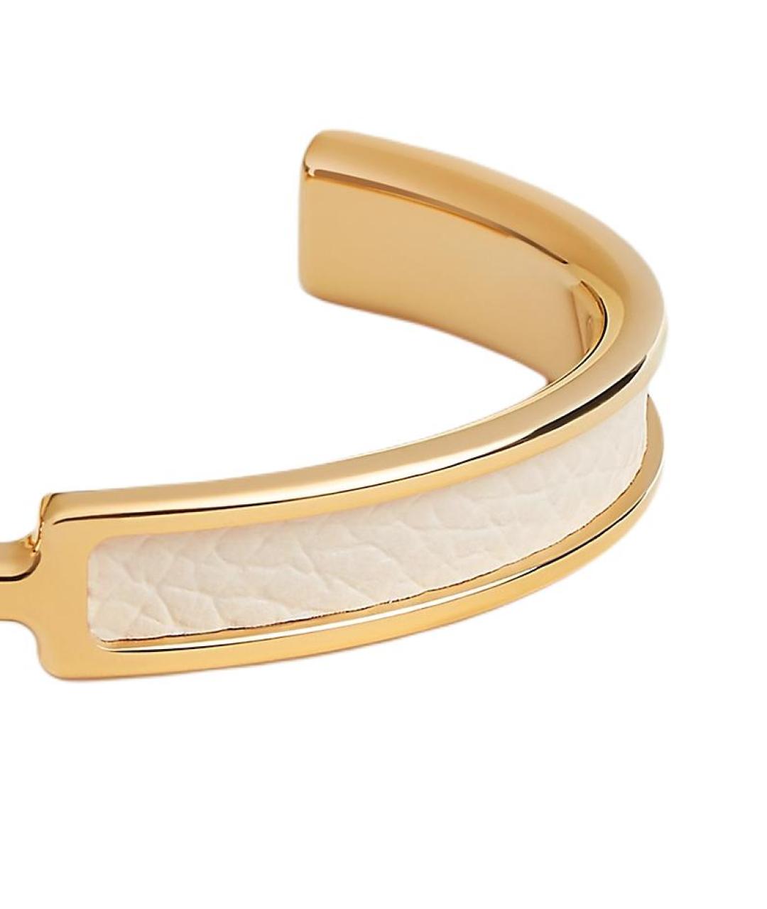 HERMES Золотой металлический браслет, фото 2