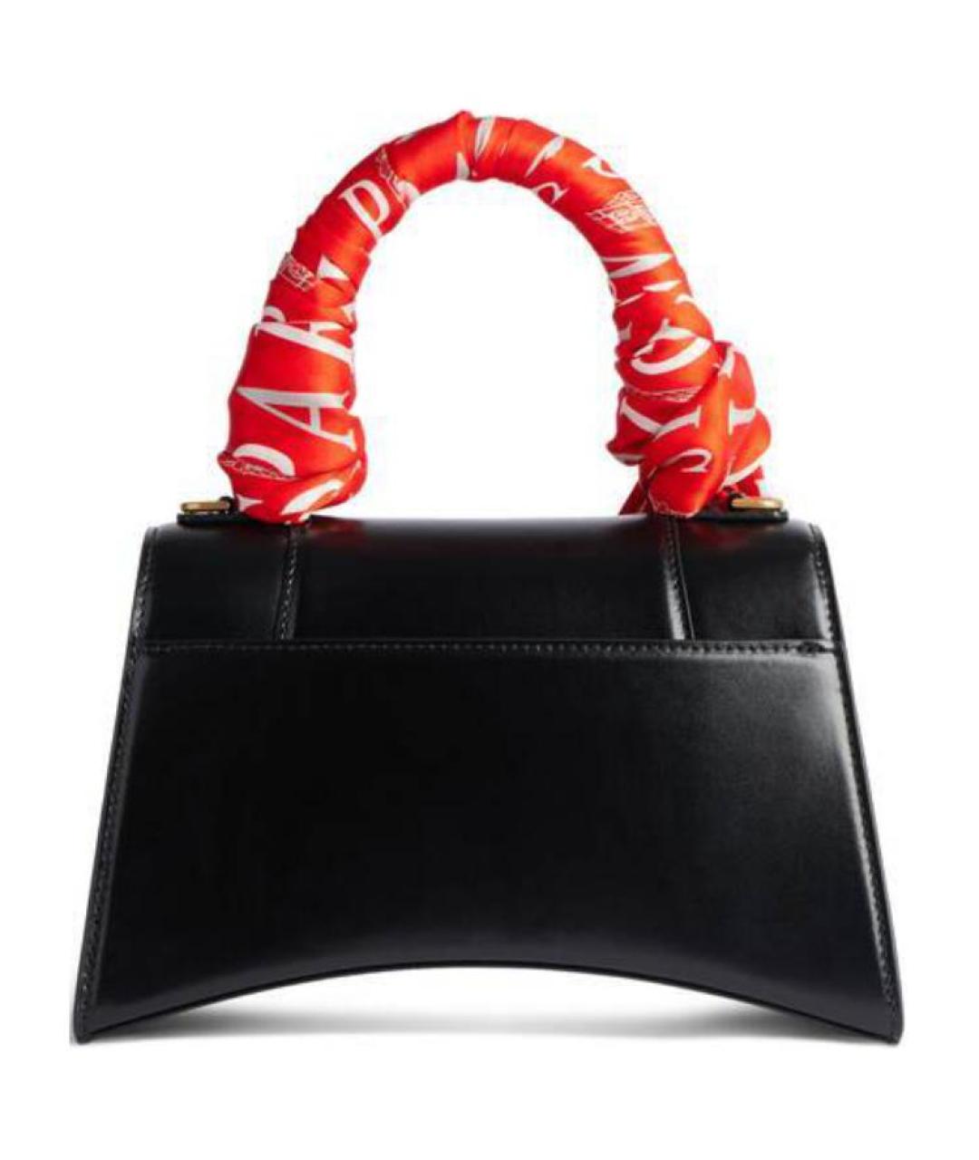 BALENCIAGA Черная кожаная сумка через плечо, фото 5