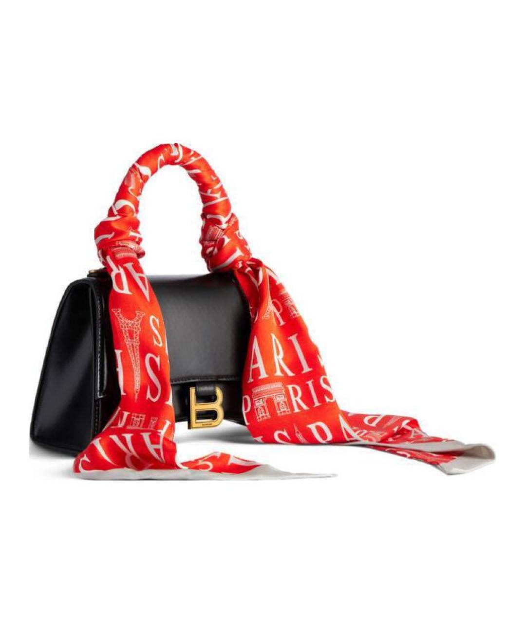 BALENCIAGA Черная кожаная сумка через плечо, фото 3