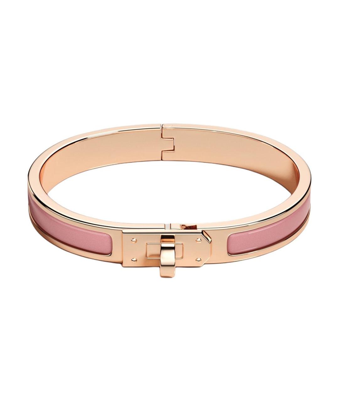 HERMES Розовый металлический браслет, фото 1