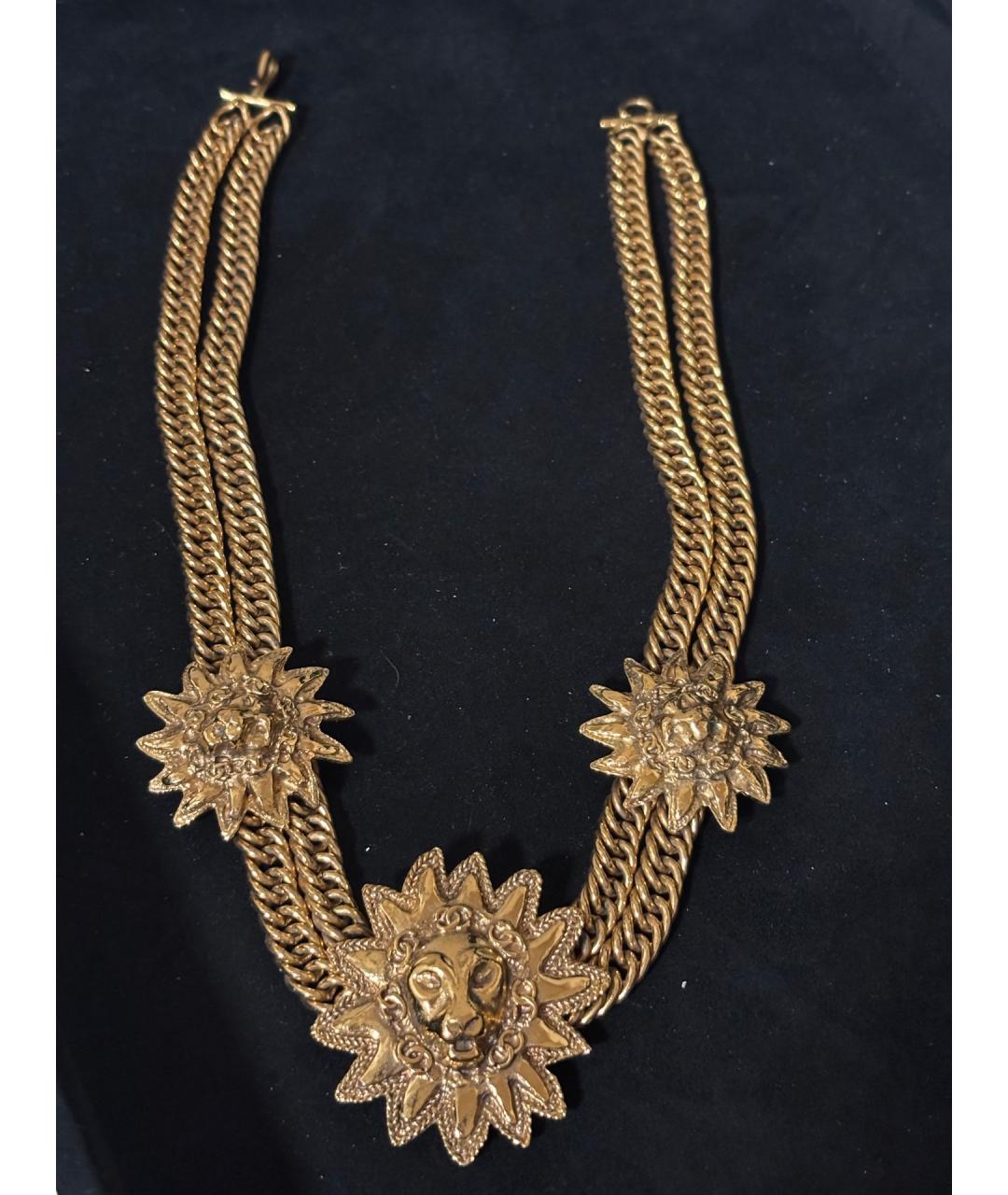 CHANEL Золотое металлическое колье, фото 5