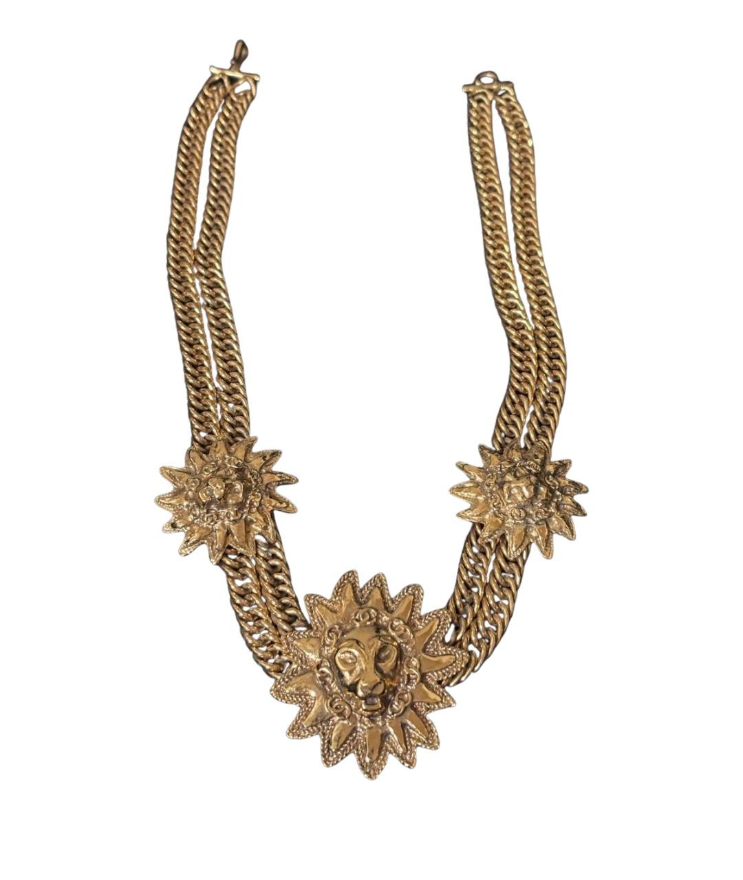 CHANEL Золотое металлическое колье, фото 1