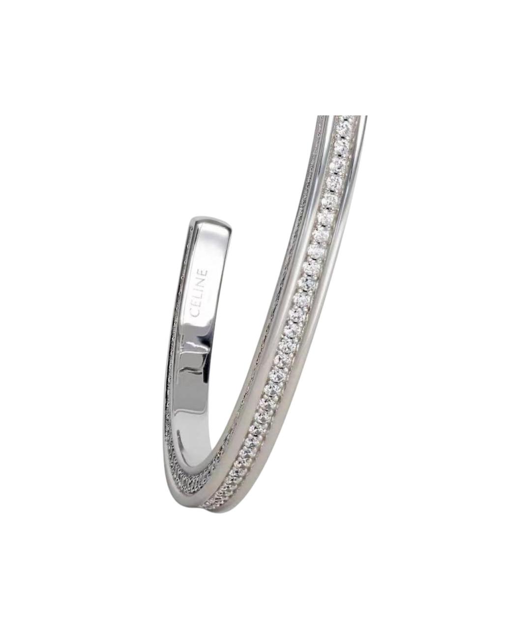 CELINE Серебрянный металлический браслет, фото 2